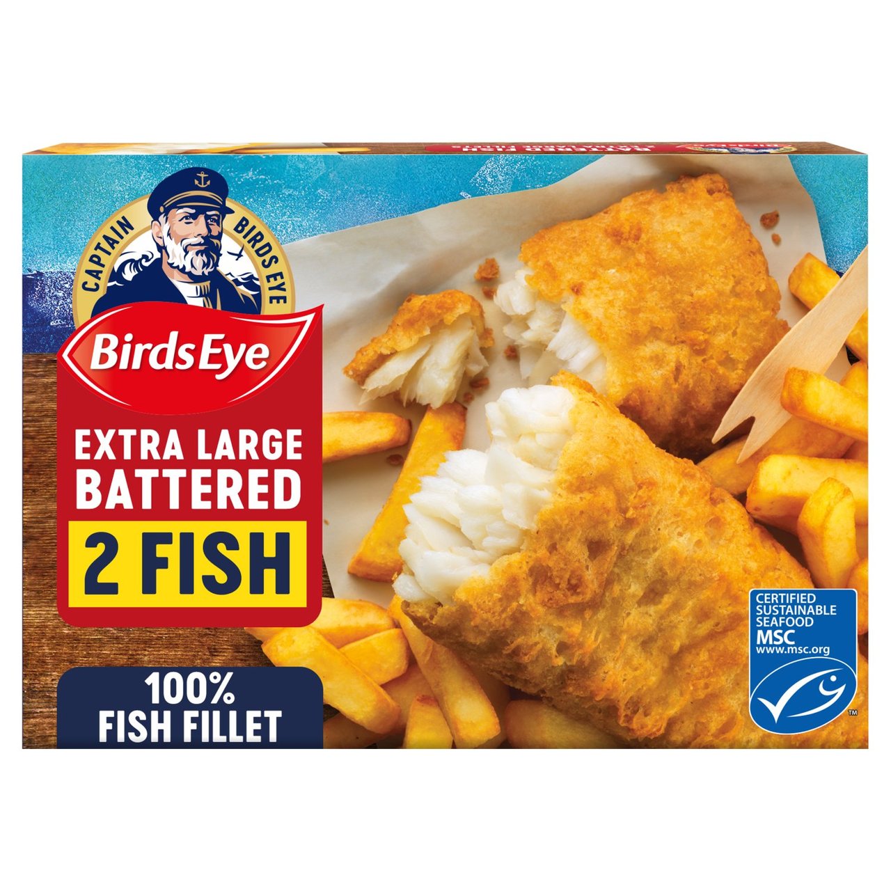 Birds Eye 2 MSC XL Battered Fish Fillets