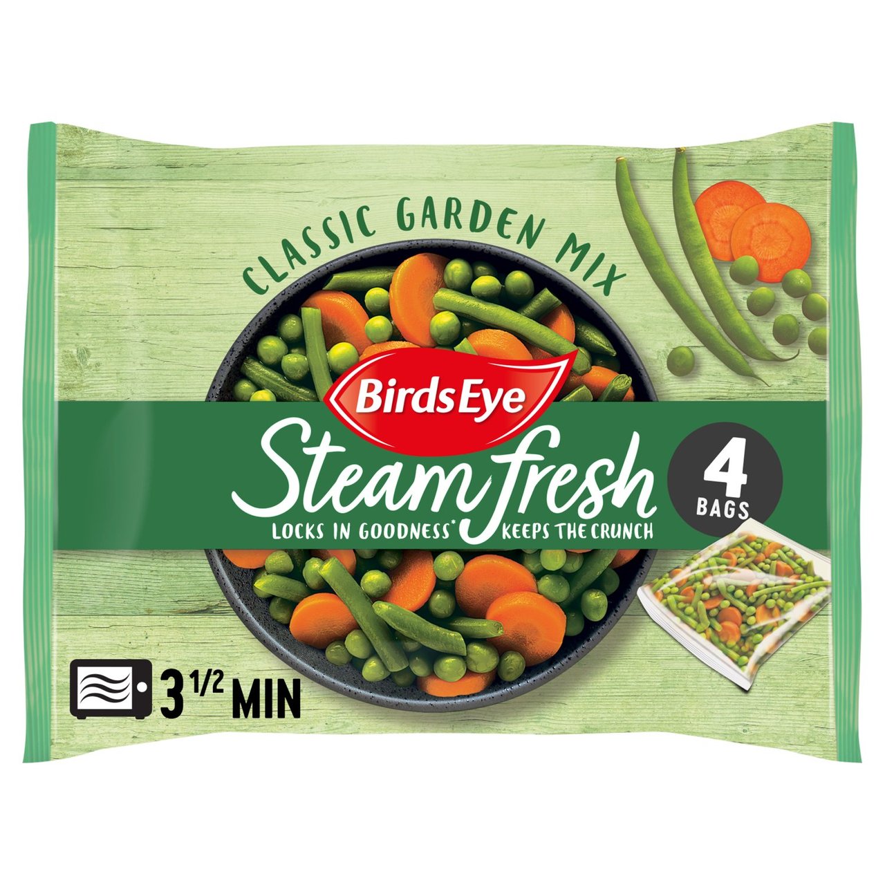 Birds Eye Steamfresh 4 Garden Mix Steam Bags