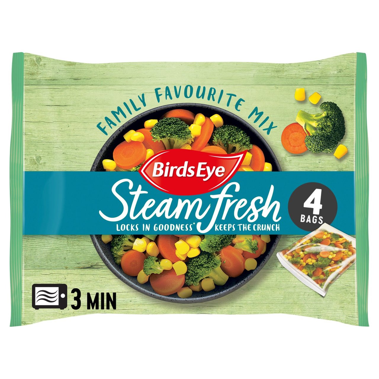 Birds Eye 4 Family Favourites Steamfresh 540g