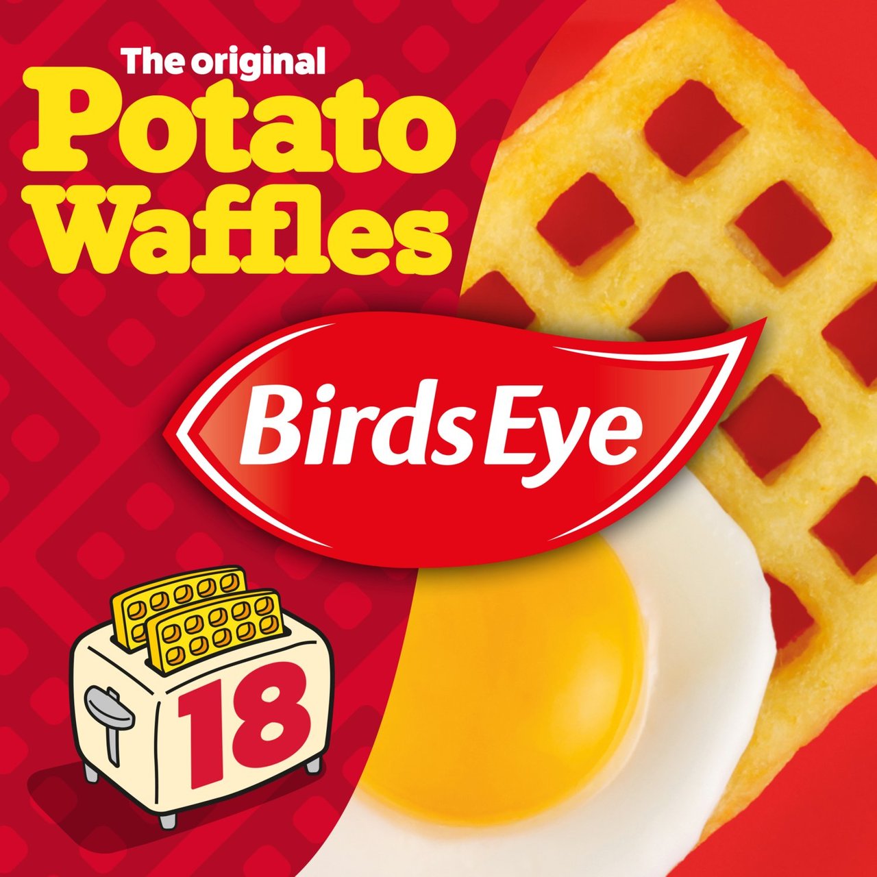 Birds Eye 18 Potato Waffles 1.02kg