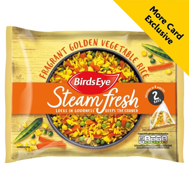 Birds Eye 2 Golden Rice Steamfresh