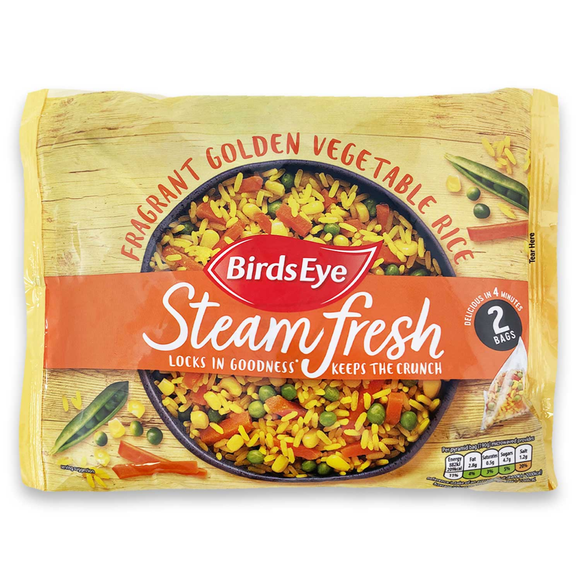 Birds Eye Steamfresh Fragrant Golden Vegetable Rice 380g