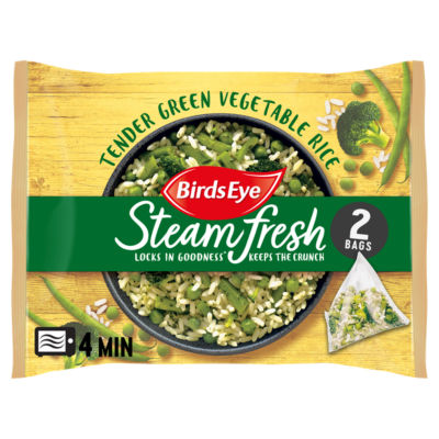 Birds Eye 2 Steamfresh Tender Green Vegetable Rice