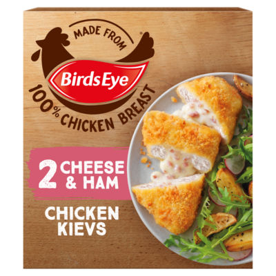 Birds Eye 2 Cheese & Ham Chicken Kievs  204g