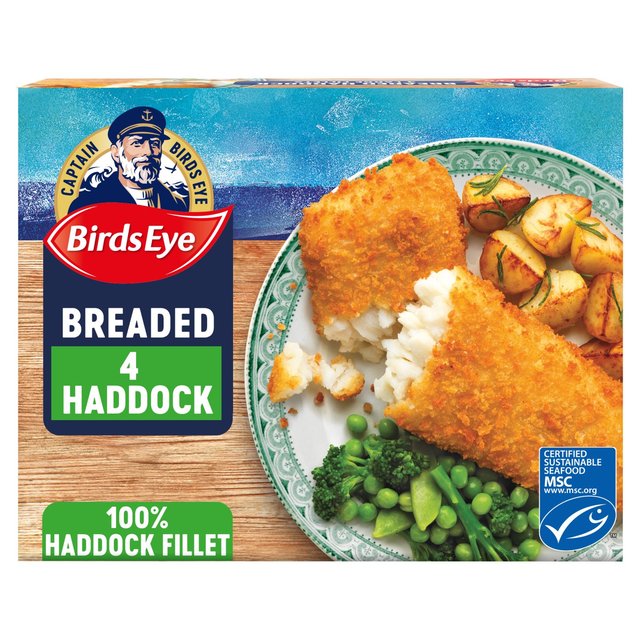 Birds Eye 4 MSC Breaded Haddock Fish Fillets