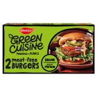 Birds Eye 2 Green Cuisine Vegan Burgers 200g