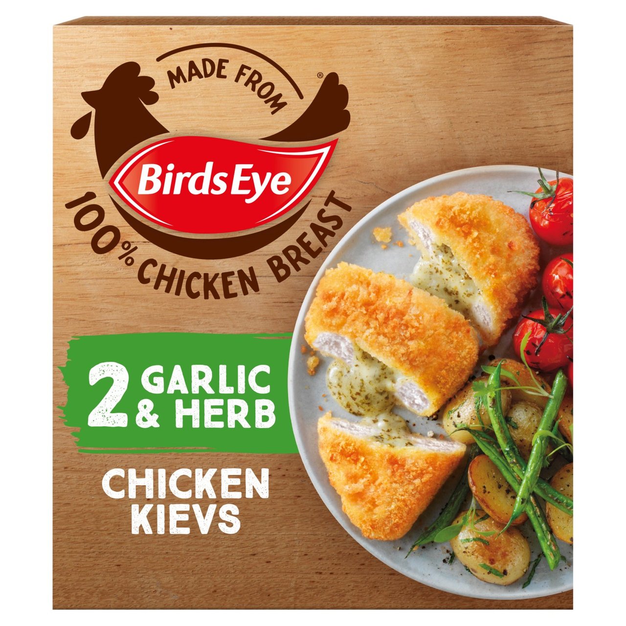 Birds Eye 2 Garlic & Herb Chicken Kievs 204g