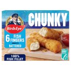 Birds Eye 6 Chunky Crispy Battered Fish Fingers 360g