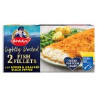 Birds Eye 2 Lightly Dusted Fish Fillets with Lemon & Cracked Black Pepper