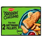 Birds Eye Green Cuisine Battered Vegan Fishless Fillets x2 240g