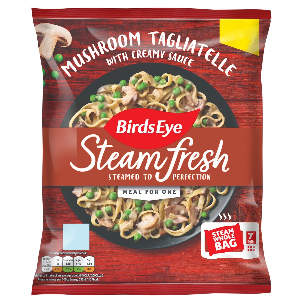 Birds Eye Steam Fresh Mushroom Tagliatelle with Creamy Sauce 400g