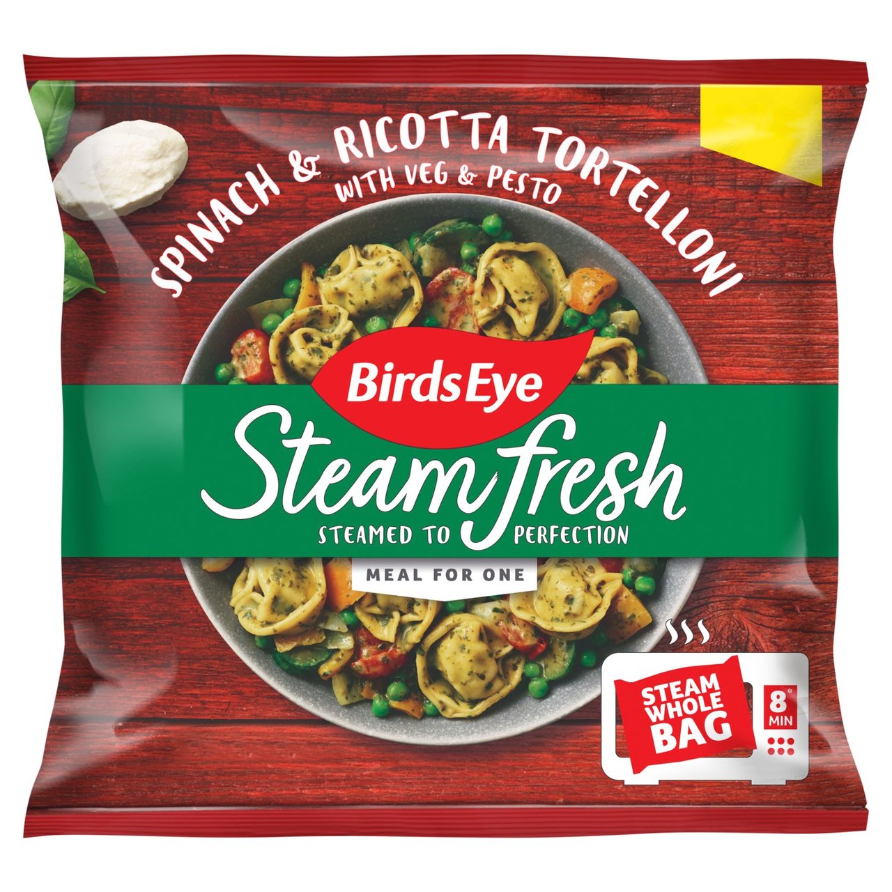 Birds Eye Steam Fresh Spinach & Ricotta Tortelloni with Veg & Pesto 350g