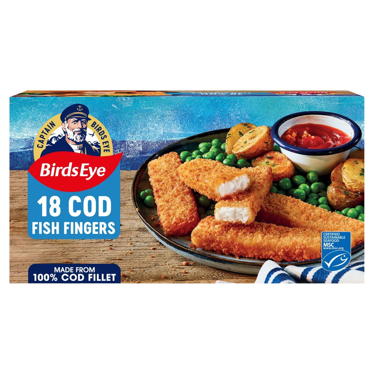 Birds Eye 18 MSC Breaded Cod Fish Fingers