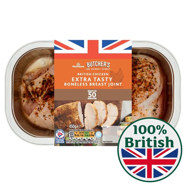 Morrisons Extra Tasty Boneless Chicken Breast Joint  450g