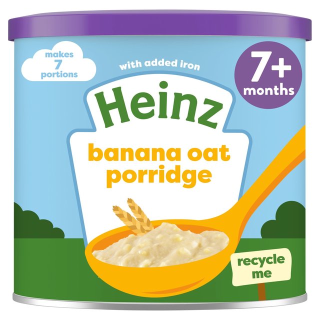 Heinz Creamy Banana Oat Porridge Baby Food 7+ Months  220g