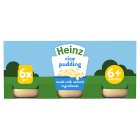 Heinz By Nature Rice Pudding Baby Food Jar Multipack 6+ Months