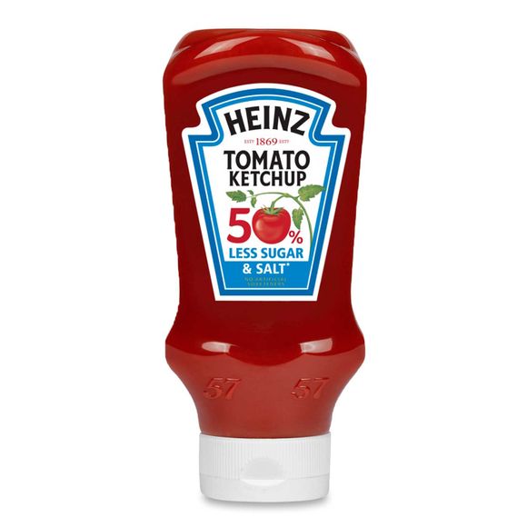 Heinz 50% Less Sugar & Salt Tomato Ketchup 625g