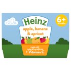 Heinz By Nature Apple Banana & Apricot 6+ Months 4x100g