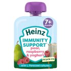 Heinz Baby Pouch Stage 2 Immune Pear Raspberry And Yogurt 85g