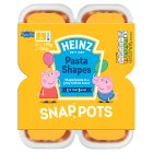 Heinz Peppa Pig Pasta Shapes Snap Pots 4x190g