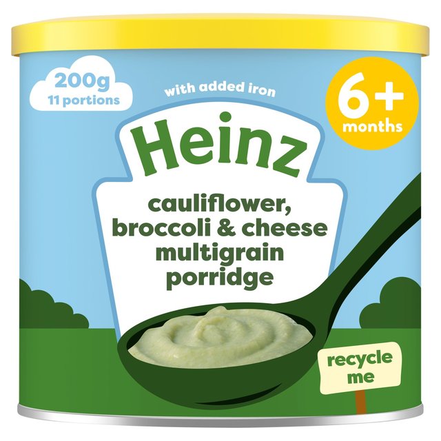 Heinz Cauliflower, Broccoli & Cheese Multigrain Porridge 6+ Months 200g