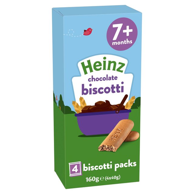 Heinz Chocolate Biscotti Baby Food  4 x 40g