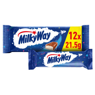 Milky Way Nougat & Milk Chocolate Snack Bars Multipack 12x21.5g