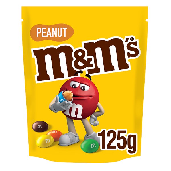 M&M's Peanut Chocolate Pouch Bag 125.0g