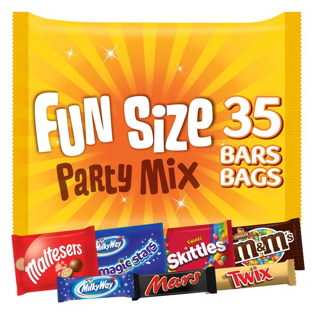 Mars ,Maltesers, M&M's, Twix & More Fun Size Milk Chocolate Party Bags Multipack