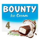 Bounty Chocolate & Coconut Ice Cream Bars x4 200ml