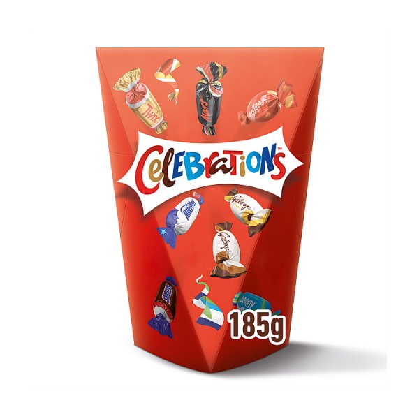 Celebrations Milk Chocolate Selection Box of Mini Chocolate & Biscuit Bars  185g