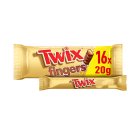 Twix Caramel & Milk Chocolate Fingers Biscuit Snack Bars Large Multipack 16x20g