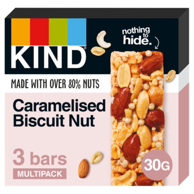 KIND Caramelised Biscuit Nut 3 x 30g (90g)