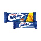 Milky Way Nougat & Milk Chocolate Snack Bars Multipack 12 x 21.5g