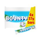 Bounty Coconut & Milk Chocolate Snack Bars Multipack 4x57g