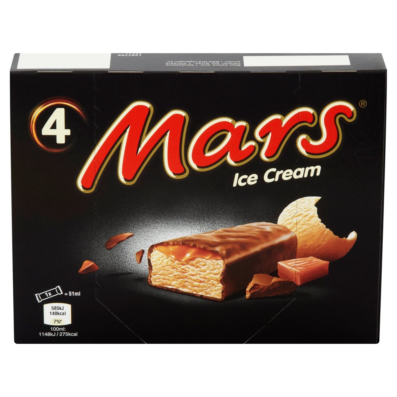 Mars Chocolate Caramel Ice Cream Bars 4pk (4 x 40g)