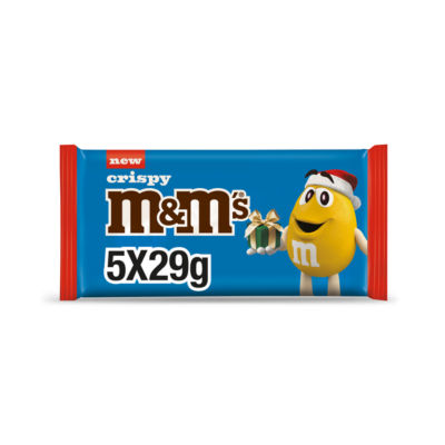 M&M's Multipack Crispy Chocolate Santa 5 x 29g