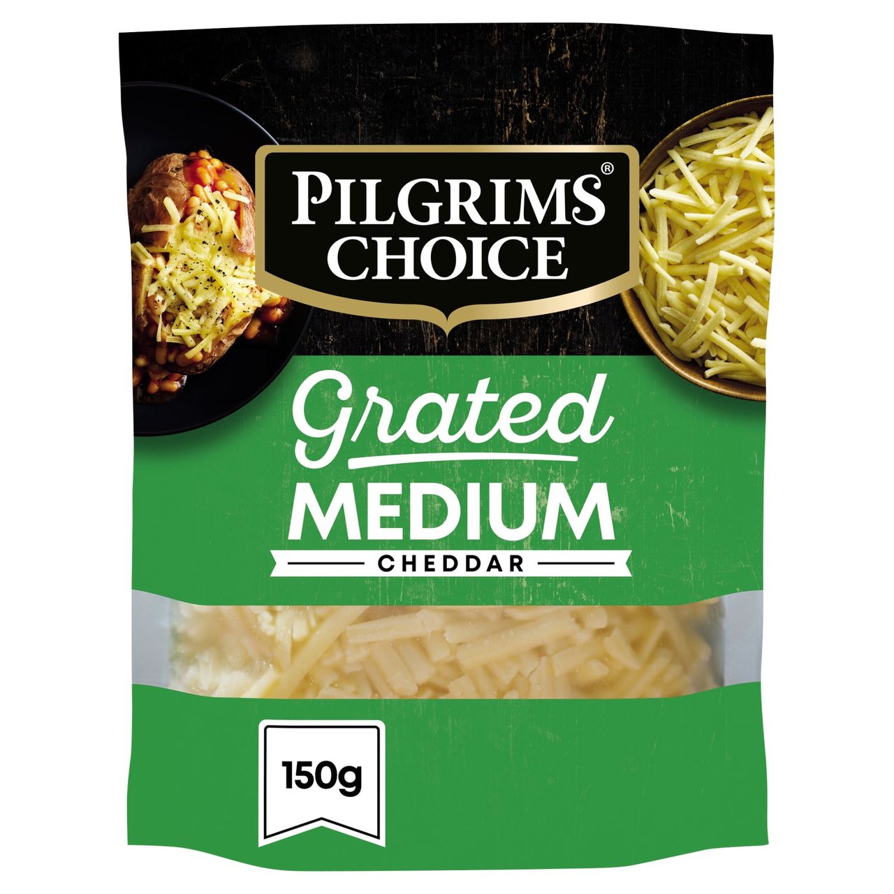 Pilgrims Choice Medium Grated Cheddar