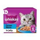 Whiskas Ocean Menu Adult Wet Cat Food in Jelly Tin 6x400g