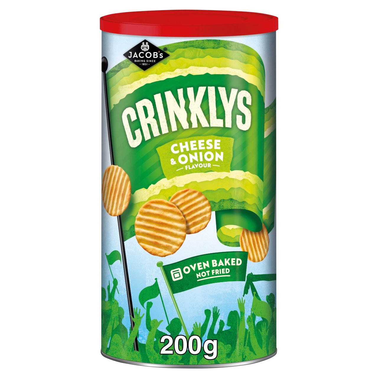 Jacob's Crinklys Cheese & Onion Flavour 200g