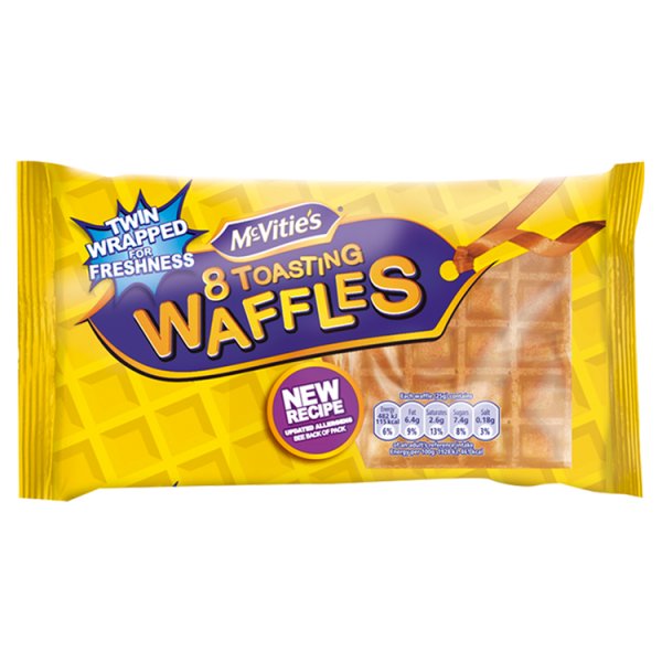 Mcvitie's 8 Toasting Waffles 200g