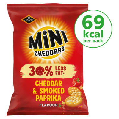 Mini Cheddars 30% Less fat Cheddar & Paprika