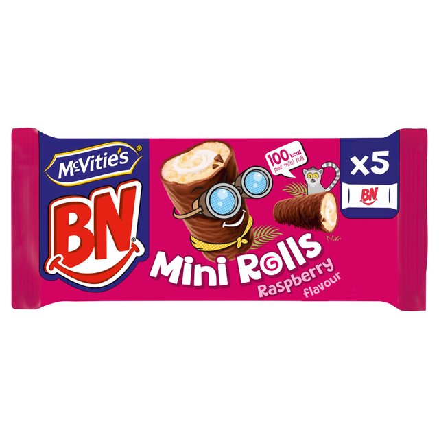 McVitie's BN 5 Mini Rolls Raspberry Flavour 5 per pack