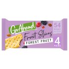 Go Ahead Forest Fruit Crispy Fruit Slices Snack Bars 4 Pack Multipack  4 x 43.6g