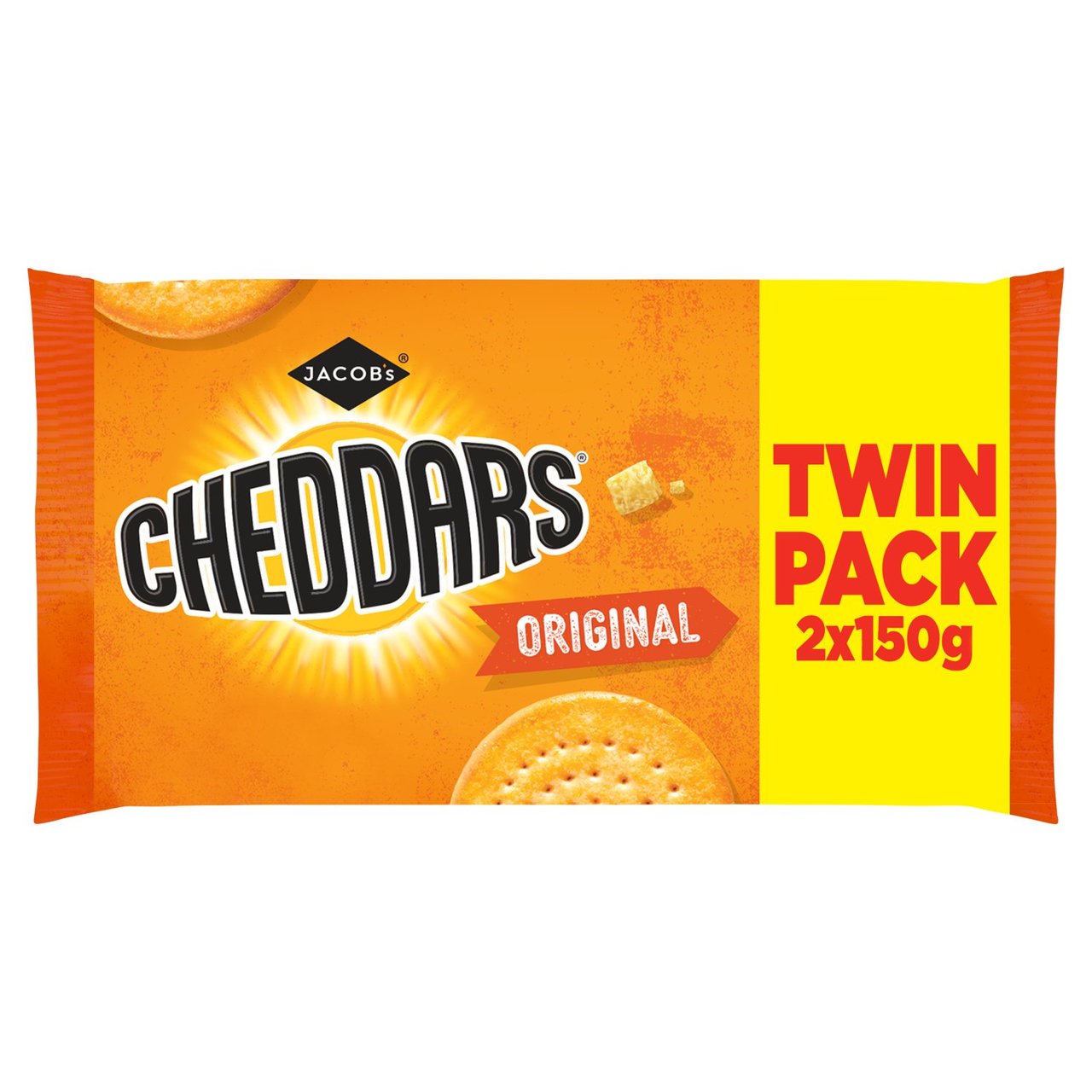 Jacob's Baked Cheddars Cheese Biscuits Twin Pack  300g