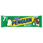 McVitie's Penguin Mint Chocolate Biscuit Bar 7 Pack Multipack 172g