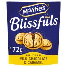 McVitie's Blissfuls Belgian Milk Chocolate & Caramel Biscuits 172g