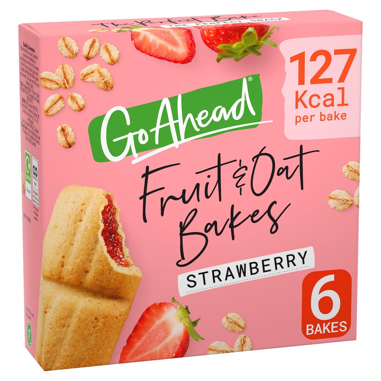 Go Ahead Strawberry Fruit & Oat Bakes Snack Bars Multipack