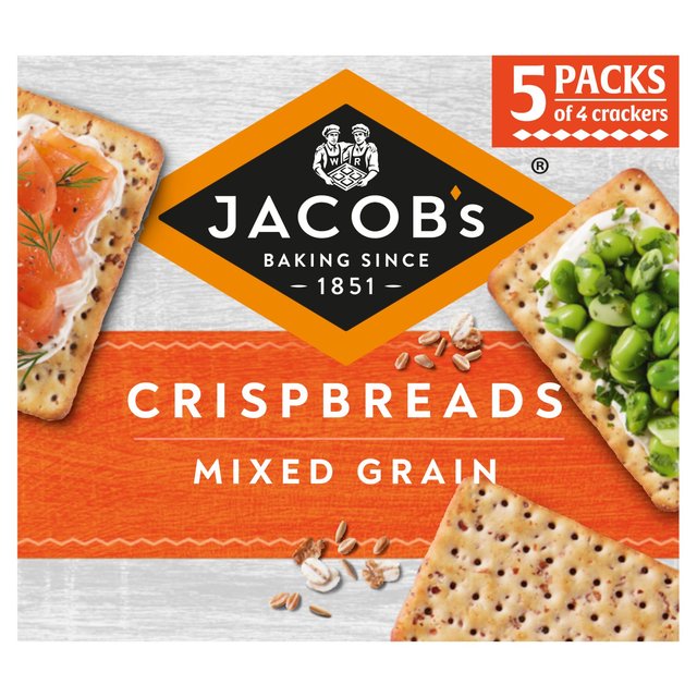 Jacob's Crispbreads Mixed Grain Crackers 5 x 30g, 190g