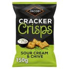 Jacob's Cracker Crisps Sour Cream and Chive Snacks Sharing Bag 150g